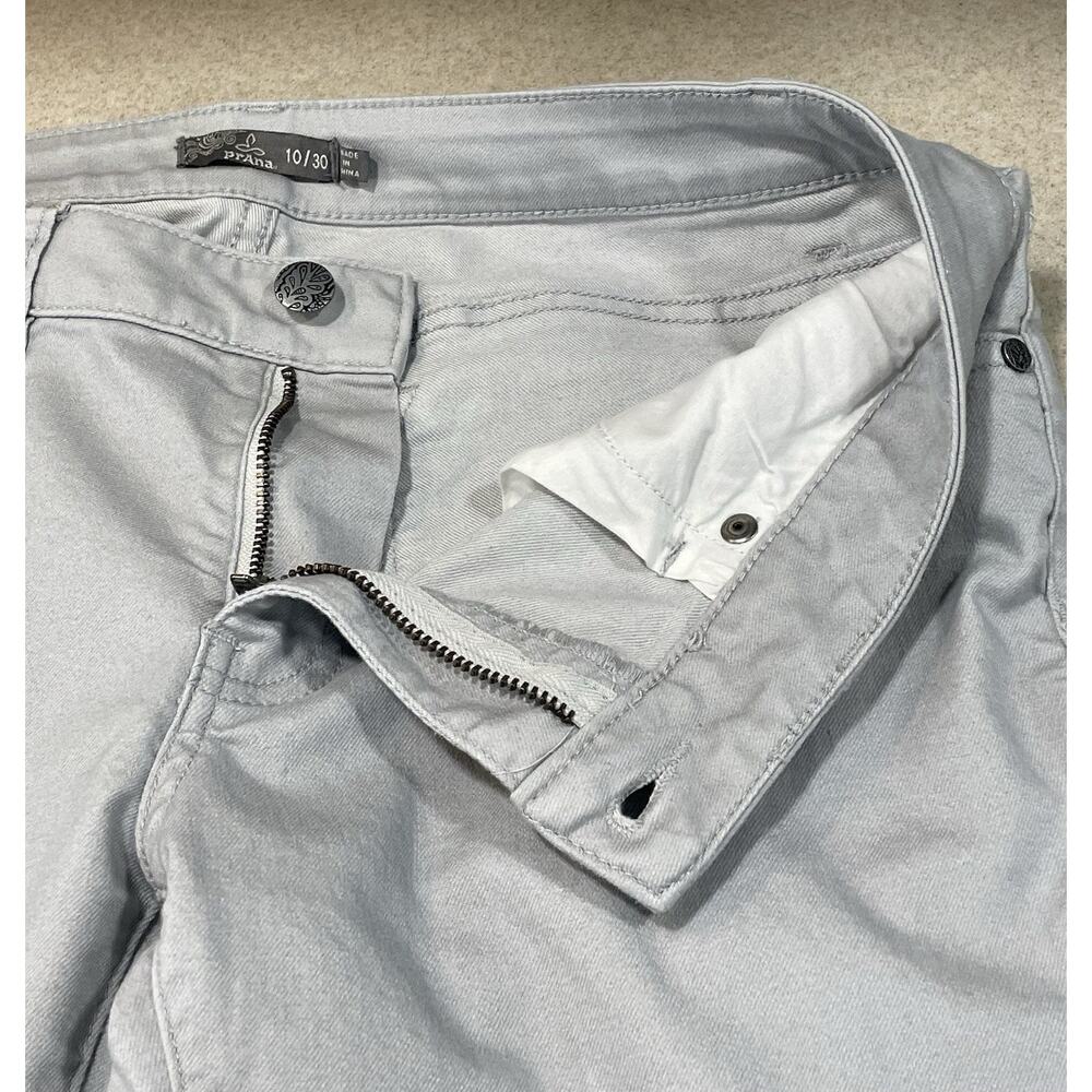 Prana Women’s Size 10/30 Skinny Jeans Gray Slim Fit Stretch Pants Low Rise - Picture 9 of 11